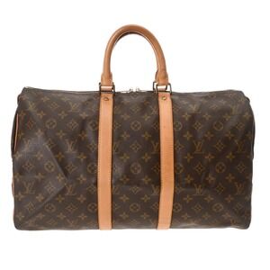 Louis Vuitton Monogram Keepall Brown Canvas Boston Bag